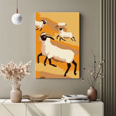 Painting by Numbers Art Sheep Abstract